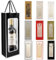 DITK-U 10 PCS Colorful Wine Gift Bags Single Wine Bottle Bag Reusable Wine Tote Bag with Transparent Window for Birthday Anniversary Wedding Party Christmas Festival