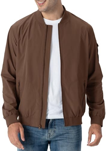 Rdruko Herren-Bomberjacke, leicht, lässig, modisch, Windbreaker, leichte Jacke