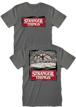 Sabor Maglia Stranger Things Ufficiale - Hellfire Club Tshirt - Stranger Things Gadget - T Shirt Uomo Donna Unisex - Abbigliamento Adulto Ragazzo