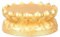 Heimtempel Runder, vergoldeter Lotus-Sockel aus ganzem Holz, erhöhter Holz-Sockel for Anbeten des Gottes des Reichtums, Buddha Guan Gong Buddha-Statue Regal (Size : 15X17X10cm)