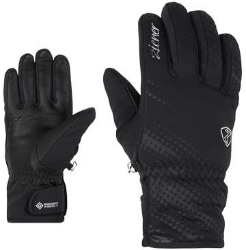 Ziener Damen KAROI Ski-Handschuhe/Wintersport | Primaloft, Winddicht, sehr warm, Black, 6
