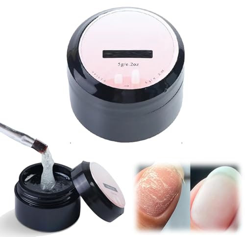 Nail Repair Protection Gel, Nail Repair Kit for Split Natural Nail, Instant Cracked Nail Repair Gel, Easy Quick Fix for Home Use & Salon Use (1)