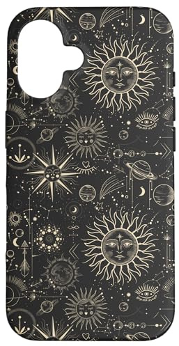 Moon Phase Stars Case for iPhone 16