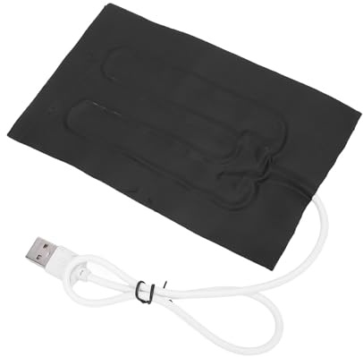 USB-Tuchheizung, USB-Heizmatte, 15,4 X 10 Cm, 5 V, 1 A, 5 W, Schnelles Aufheizen, Biegsames Stoff-Heizkissen für Handwärmer, Beheizter Schal, Untersetzer, Haustiermatte