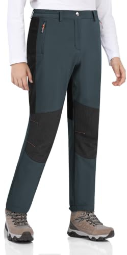 Zoofly Pantalones Nieve Niño Pantalón Invierno Niña Pantalon Termico Impermeable Forrado Softshell Termicos Trekking