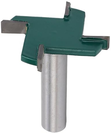 CNC-Spoilboard-Oberflächenfräser, 1/2-Zoll-Schaft, 2-Zoll-Schnittdurchmesser, 4-Nuten-Design, Gehärteter Stahlkörper, Holzbearbeitungswerkzeug für Holz, MDF, Laminat, Spanplatten