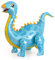 DazzJoy Dino Luftballon Tiere Ballons Stehend, XXL Dinosaurier Luftballons Tiere Geburtstag, Dino Folienballon Tiere Geburtstag, Dinosaurier Ballon Tiere für Dschungel Deko Geburtstag, Party Deko