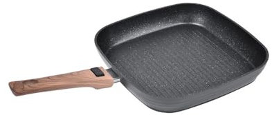 Poêle grill à steak 28 cm Légende à manche amovible - Poêle à griller antiadhésive Durandal