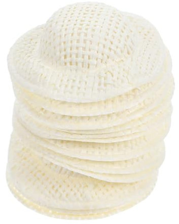 DIYEAH 12 Stück Kleiner Hut DIY stütze Puppenhut Miniaturmütze Miniaturhut für Puppen Puppenkleidung Miniaturhüte Foto -Prop -Zubehör Foto-Requisite für Bastelhüte Mini-Hut Papier Beige