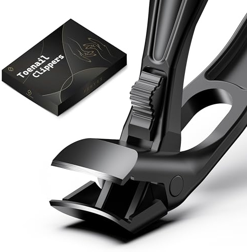 FERYES Toe Nail Clippers for Thick Toenails for Seniors -Upgrade Angled Head Toenail Clippers for Men & Women, Superior Cutting Power, Wide Jaw Opening