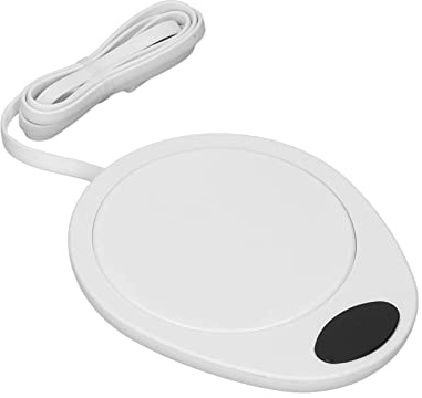 Keenso ABSSize Chauffe-tasse USB, plaque chauffante électrique pour tasses à café en céramique à 55 °C, température constante pour bureau et maison (blanc)