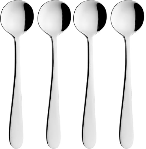 Grunwerg Windsor Carded 2-Piece Egg Spoon Set 2EGSWDR/C, 18/0 Stainless Steel, Silver (Pack of 2)