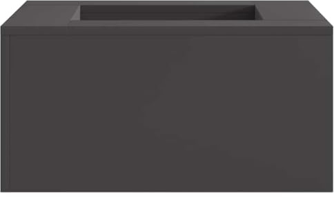 Lumanois Feuerstelle Schwarz 60 x 60 x 30 cm Stahl,13.2kg,858918