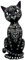Nemesis Now, Mystic Kitty-Figur, Kunstharz, 26 cm, Einheitsgröße, Schwarz