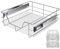KESSER® Teleskopschublade 2x 50 cm ✓ Küchenschublade ✓ Küchenschrank ✓ Korbauszug ✓ Schrankauszug ✓ Vollauszug ✓ Schublade