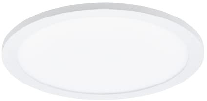 EGLO LED Deckenleuchte Sarsina, dimmbare Aufbauleuchte aus Aluminium und Kunststoff, Deckenlampe in weiß, Deckenbeleuchtung neutralweiß, Küchenlampe Ø 30 cm