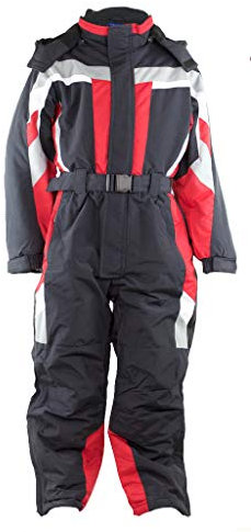 Fortuna F. Schneeanzug Overall Winteranzug Skianzug SKIOVERALL Winter Schnee Kinder 116-170 M31 (128, schwarz)