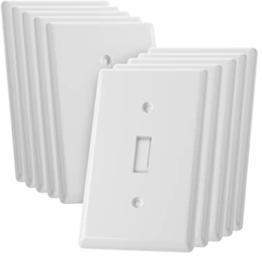 Bates- Light Switch Cover, Switch Plate Covers, Pack of 10, Single Light Switch