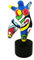 Laure TERRIER Statue Einer Tänzerin im Niki de Saint Phalle Nanas-Stil, Höhe 12 Zentimeter mit Sockel, aus mehrfarbigem Harz, handbemalt