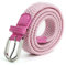 AnJuHoPa Mehrfarbiger elastischer Gürtel für Jungen und Mädchen 2,5 cm breit und 80 cm lang modisch und langlebig einfach zu bedienen Rosa