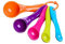 Rightox Measuring Spoon Set Food Grade BPA Free Durable Plastic Kitchen Utensil Set 5 Pieces Multicolour