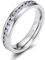 Zakk Damen Eternity Ring Titan Ewigkeitsring Eheringe 4mm 6mm Silber Memoire Ringe Hochzeitsring (Silber 4mm,60 (19.1))