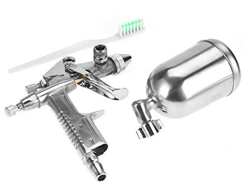 Spray Gun, 0.5Mm Nozzle 125Ml Mini Pneumatic Spray Gun Paint Sprayer Airbrush Painting Tool Kit for Automobiles, Furniture, Toys