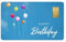 Geschenkkarte Happy Birthday mit 1g Gold Fg. 999,9