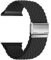 Nepfaivy Ersatzarmband Kompatibel mit Apple Watch Armband 46mm 49mm 45mm 44mm 42mm für Damen Herren, Geflochtenes Nylon Stoff Solo Loop Armband für iWatch Series 10/9/8/Ultra/SE/7/6/5/4/3/2/1, Schwarz