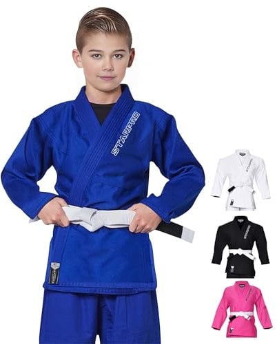 Starpro - Jiu Jitsu, BJJ Gi pré-rétréci pour enfants Evolve uniforme - Plusieurs tailles et couleurs - Jujitsu Gi, Gi BJJ léger, Jiu Jitsu Gi, Juijitsu Gi, Gi BJJ, BJJ Gi Junior