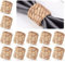 12pcs Serviettenringe Mit Handgeflüchtetem Natürlichen Wasserhyazinth -servietten, Bauernhaus Handgefertigte Serviettenringe Für Geburtstagsfeier, Thanksgiving, Hochzeit,
