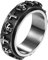 OIDEA Herren Spinner Ring Schädel: Spinnringe mit Totenkopf Cool Fidget Ringe Geschenk für Männer Silber 57 (18.1)