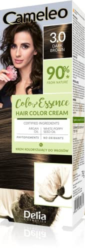 Cameleo - Color Essence - Crema Colorante - Marrone Scuro - Colorazione “TONO SU TONO” - Effetto Fino a 8 Lavaggi - Colore Naturale e Profondo - Rinfresco del Colore - Nutrimento - 75g
