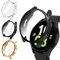 [3Piezas] Kamita Funda Protector de Pantalla para Samsung Galaxy Watch 6 40mm, Ultrafino Suave TPU Bumper Cover, Shockproof Carcasa Protectora de Cobertura Total para Samsung Watch6 (Claro+Negro+Oro)