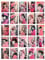 Artery8 50 Pcs Vintage Paris Chic Pink Aesthetic Collage Kit Women Fashion Wall Art Prints A6 Set Pack 14.8 x 10.5 cm (5.8 x 4.1) Bedroom Decor Student Teen Girl