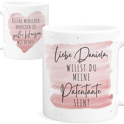 Patentante fragen Tasse willst du meine Patentante sein personalisiertes Taufpatin fragen Geschenk Idee Taufpate Kaffeetasse aus Keramik