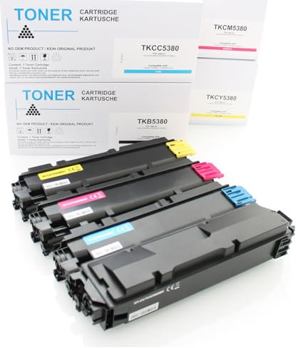 ABC Kompatibles Set 4X Toner für Kyocera TK-5380 Ecosys MA4000cix MA4000cifx PA4000cx TK5380