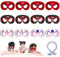 Sidesea Hero Maschere, 12 Pezzi Maschere per Feste di Hero Maschera per Bambini Maschera dei Cartoni Animati Maschera Cosplay Maschera per Compleanno Carnevale Natale Halloween Feste