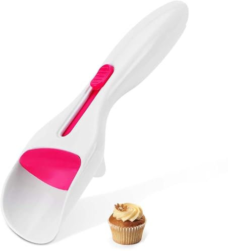 Pushable Cake Spatula Ice Cream Scoops Cookie Scoop Mashed Potatoes Scoop Cupcake Scoops Cakes Scooper Cupcake Spatula Cupcake Spoon Batter Measuring Spoon for DIY Fruit Baller