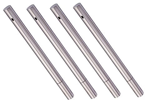 Kisangel 4pcs Stainless Steel Barbecue Skewer Holder Bbq Sticks Bucket Nonstick Function for Outdoor Grill Skewers Storage and Organization