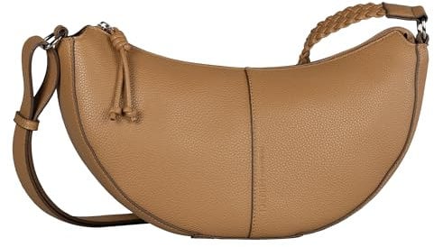 TOM TAILOR Denim Neda Damen Umhängetasche Crossbody Bag Groß Braun