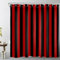 LB Rayures Rouges et Noires Rideaux de Douche 240x175cm(LxH) Géométrique texturé Rideaux de Bain avec Crochets,Art Abstrait Moderne Extra Large Imperméable Polyester Anti Moule Salle de Bain Décor
