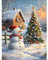 Bowetile 5D Noël Diamond Painting, DIY Sapin de Noël Diamant Painting Kit Complet, Peinture Diamant Adulte, Diamant Strass Point de Croix Cristal Painting pour Murale Décoration 30x40 cm
