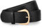WERFORU Damen Breiter Gürtel für Kleider Damen Ledergürtel mit Goldschnalle, 4.8 cm Breit