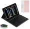 JZCZMCE Custodia con Tastiera per Samsung Galaxy Tab A8 10,5 Pollici 2022, Portamatite Incorporato, Tastiera Retroilluminazione Magnetica Staccabile Senza Fili con Mouse Bluetooth,Nero