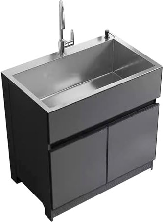 Muebles Bajo Lavabo for Baño Fregadero de Acero Inoxidable con Muebles for Lavandería, Fregadero de Cocina y Muebles Combinado