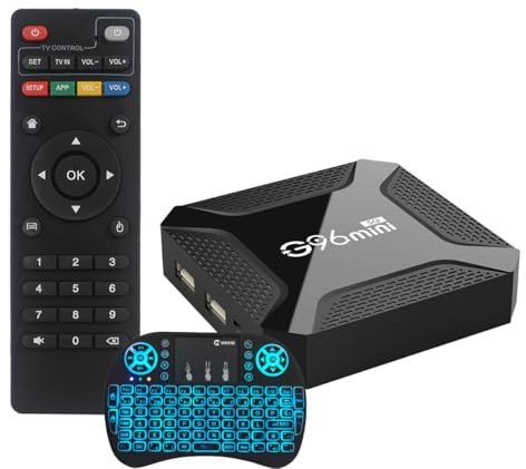 CHROX Android TV Box 13.0, Smart TV Box Android 4K con Telecomando Vocale, 4 GB di RAM, 64 GB di Rom, Doppio WiFi 2.4 E 5.8, WiFi 6, BT5.0, HDR10, Supporto Video,4gb+32gb