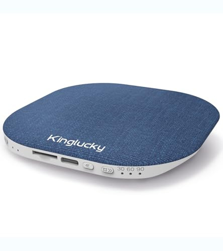 King Lucky Under Pillow Speaker Bluetooth – Mini Sleep Speaker with Built-in White & Pink Noise Sound Machine, Headphone-Free for Side Sleepers – Portable Bluetooth for Home, Travel, Naps, Blue