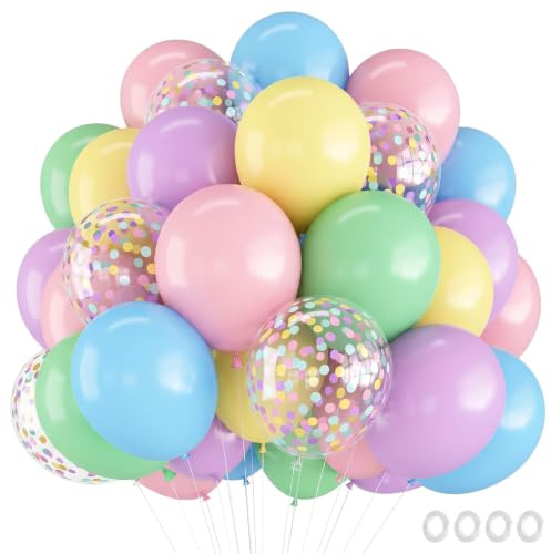 Luftballons Bunt 80 Stück Pastellfarben Ballons Girlande Deko Geburtstag Hochzeit Party