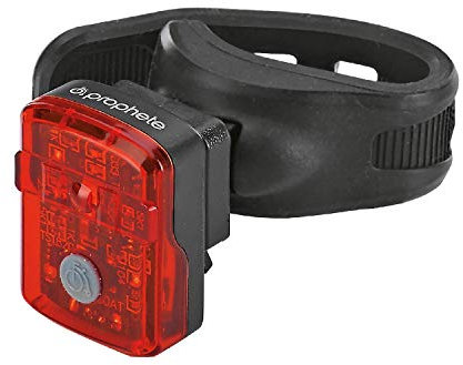 Prophete Led-rücklicht LED-Batterierücklicht, Lithium-Ionen-Technologie, Micro-USB, inkl. USB-Ladekabel, für alle Fahrräder zugelassen, schwarz, L, 0619